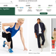 The homepage of Marks & Spencer in India focuses on athleisure for women.